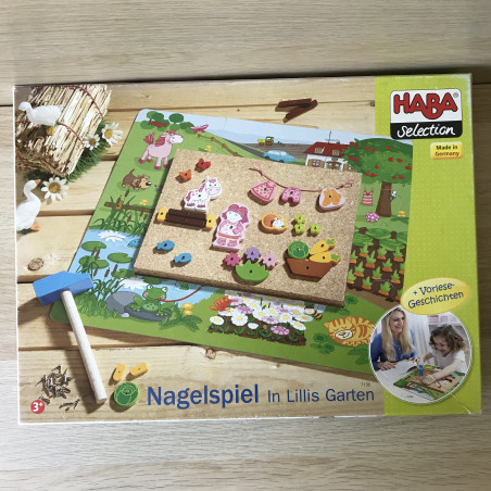 Haba : Hamertje tik. In Lillis tuin.