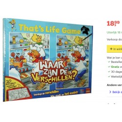That’s Life Game : Waar zijn de verschillen? Folie beschadigd
