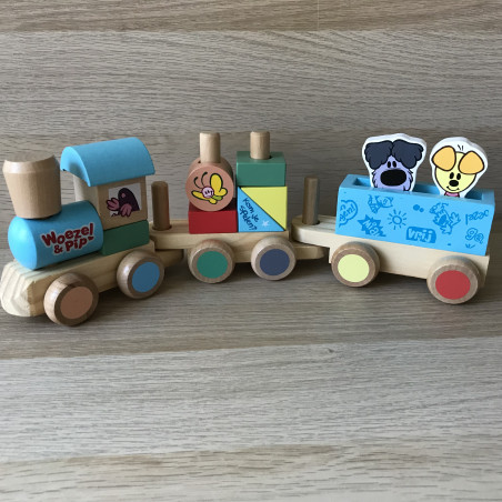 Woezel en Pip : Houten trein.