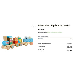 Woezel en Pip : Houten trein.