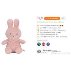 Nijntje : Knuffel 22 cm. hoog.
