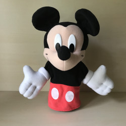 Handpop : Mickey Mouse. Hoogte 28 cm.