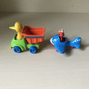 Sesamstraat : 1 metalen vrachtwagen en vliegtuigje.