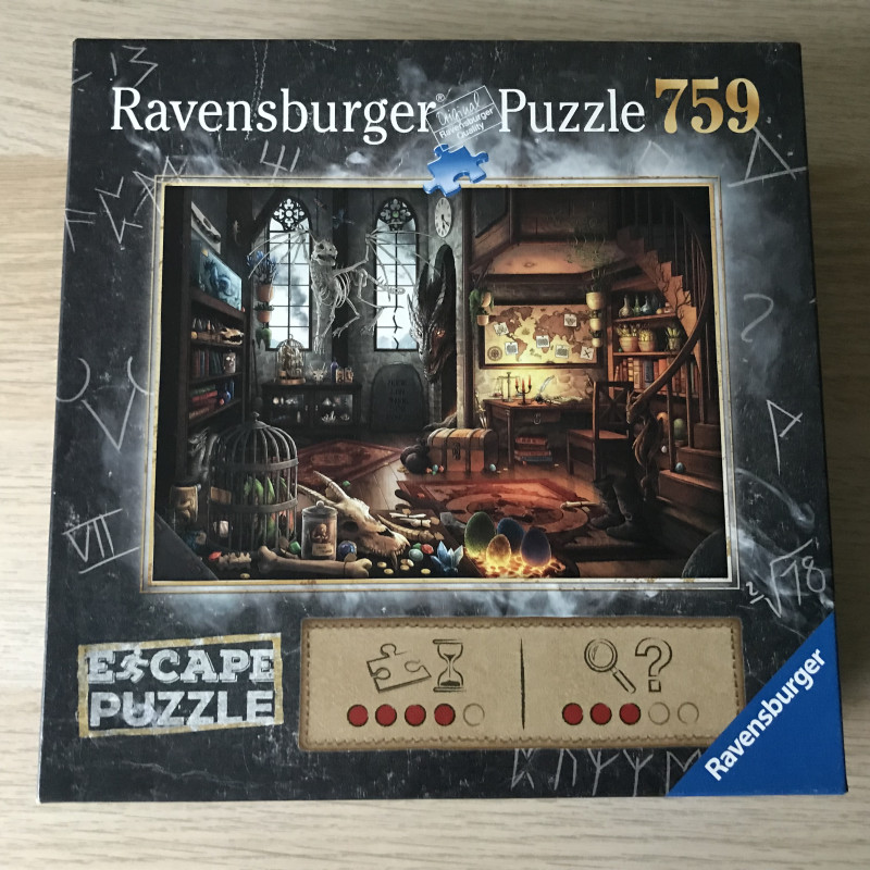 Escape puzzle : 759 stukjes. In het drakenlaboratorium