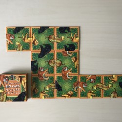 Ferocious Big Cats : Nature puzzle 9 stukjes