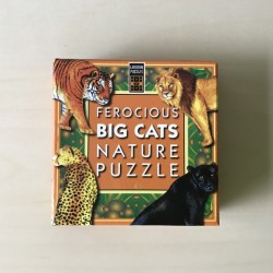 Ferocious Big Cats : Nature puzzle 9 stukjes