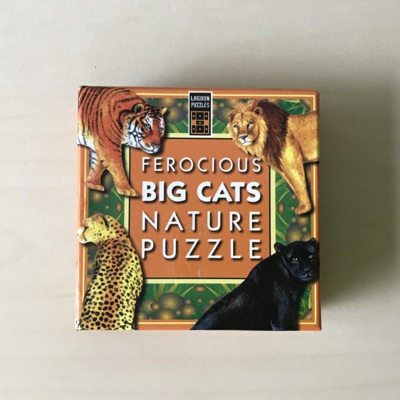 Ferocious Big Cats : Nature puzzle 9 stukjes