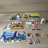 Haba : 3 puzzels. Bouwterrein. Leeftijd 2+