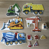 Haba : 3 puzzels. Bouwterrein. Leeftijd 2+