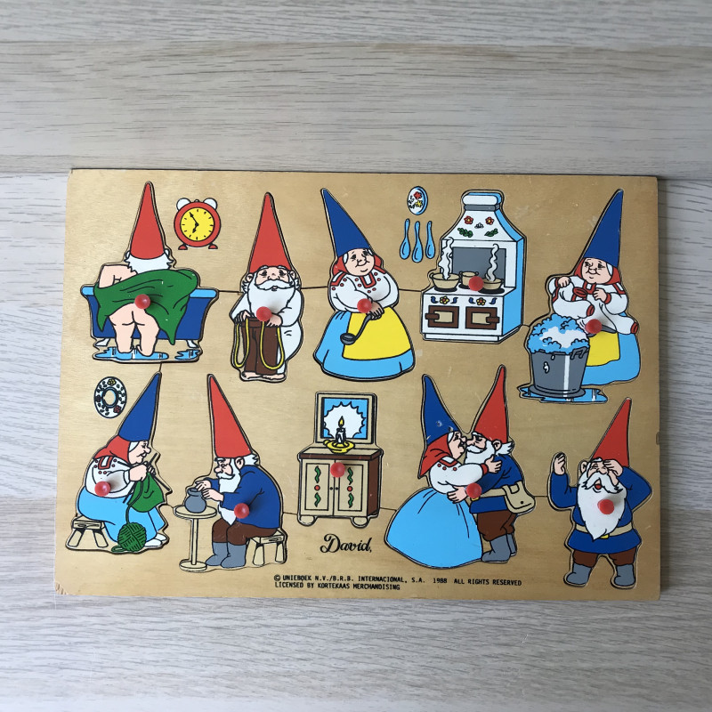 Puzzelplankje : David de Kabouter.