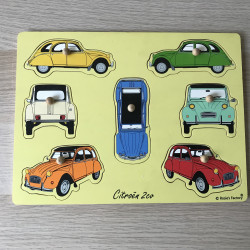Puzzelplankje Knopjespuzzel : Nieuw. Citroën 2cv Fourgonnettes