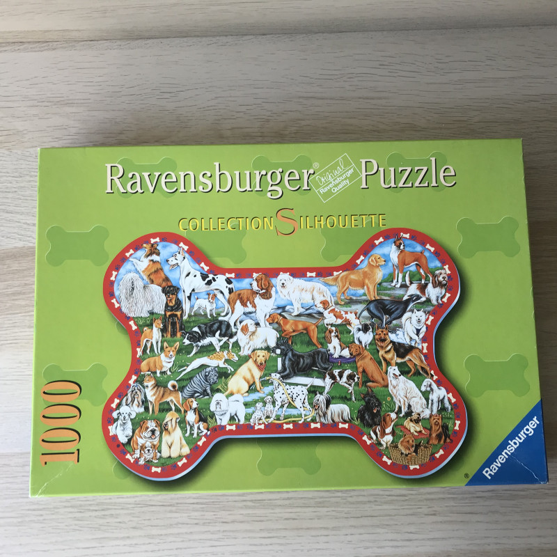 Silhouet puzzel : Hondenkluif. 1000 stukjes