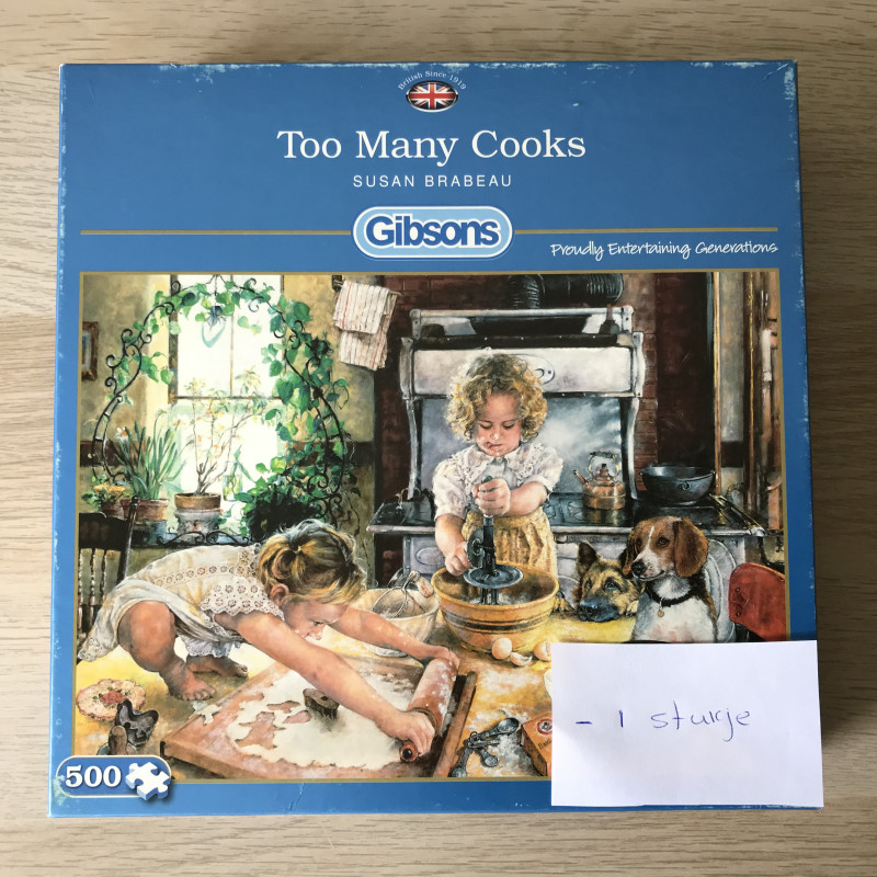 -1 stukje. To many Cooks Tea. 500 stukjes