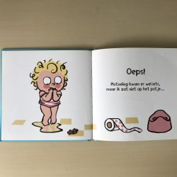 Fien gaat op het potje