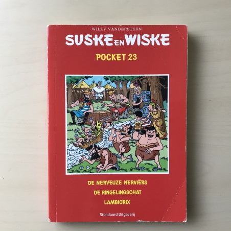 Suske en Wiske : De nerveuze Nerviërs, de ringelingschat, Lambiorix. Pocket 23.