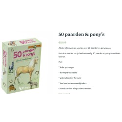 Paarden : 50 paarden en pony’s zien en herkennen/ vakantie
