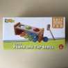 Houten Hamerbankje met muziek.Nieuw.