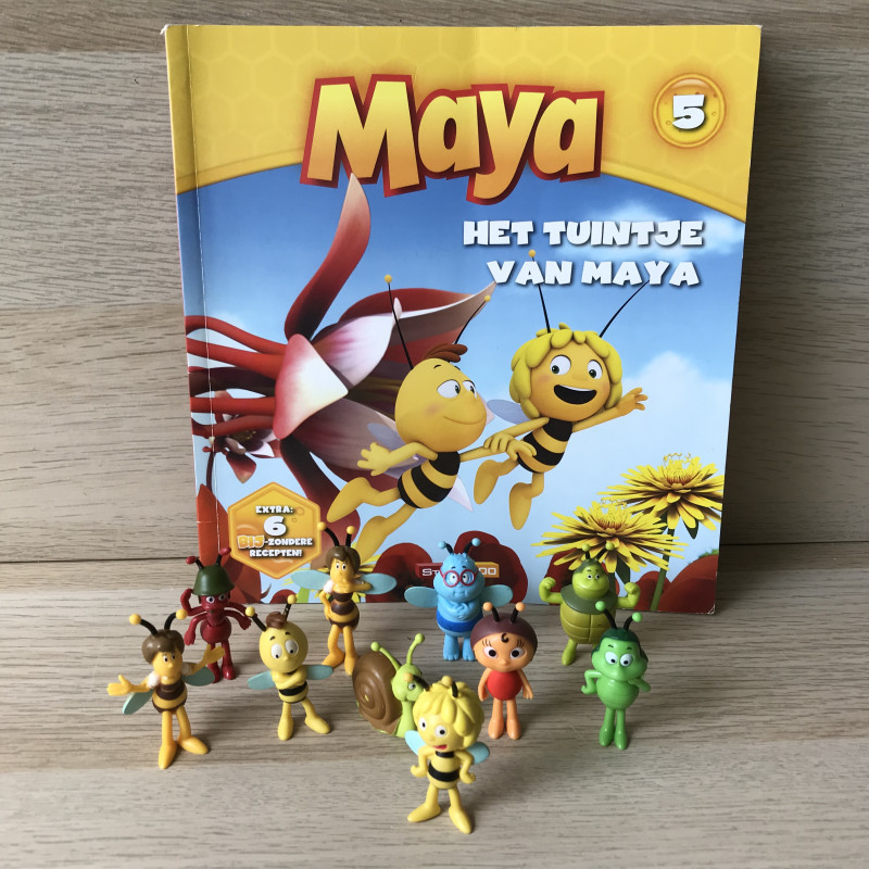 Maya de Bij :  Het tuintje van Maya met 10 mini speelfiguren.