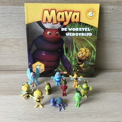 Maya de Bij : De worstelwedstrijd met 10 mini speelfiguren.