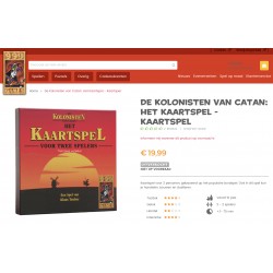 999 Games : Nieuw. Kolonisten van Catan. Kaartspel voor twee personen.