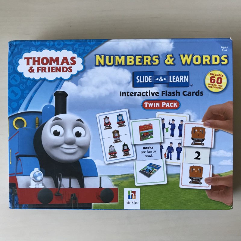 Thomas de Trein : Numbers & Words. Slide & learn. Engels.