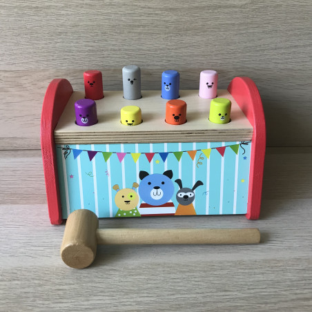 Houten hamerbankje