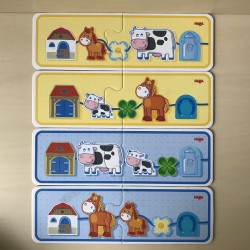 Haba : Rijgspel  Op de boerderij.