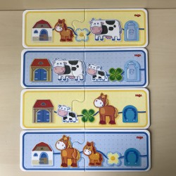 Haba : Rijgspel  Op de boerderij.