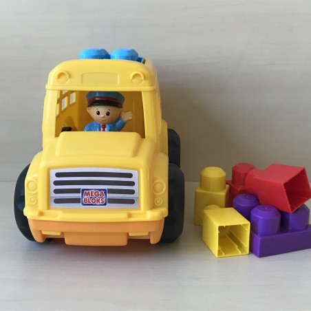 Mega bloks : Bus met chauffeur en blokken.
