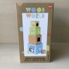 Wood Word: houten stapelblokken met vormenstoof