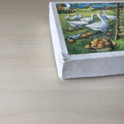 Nostalgische blokkenpuzzel. 12 blokken.