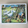 Nostalgische blokkenpuzzel. 12 blokken.
