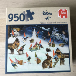 David de Kabouter : Winter forest with the Gnomes. 950 stukjes.