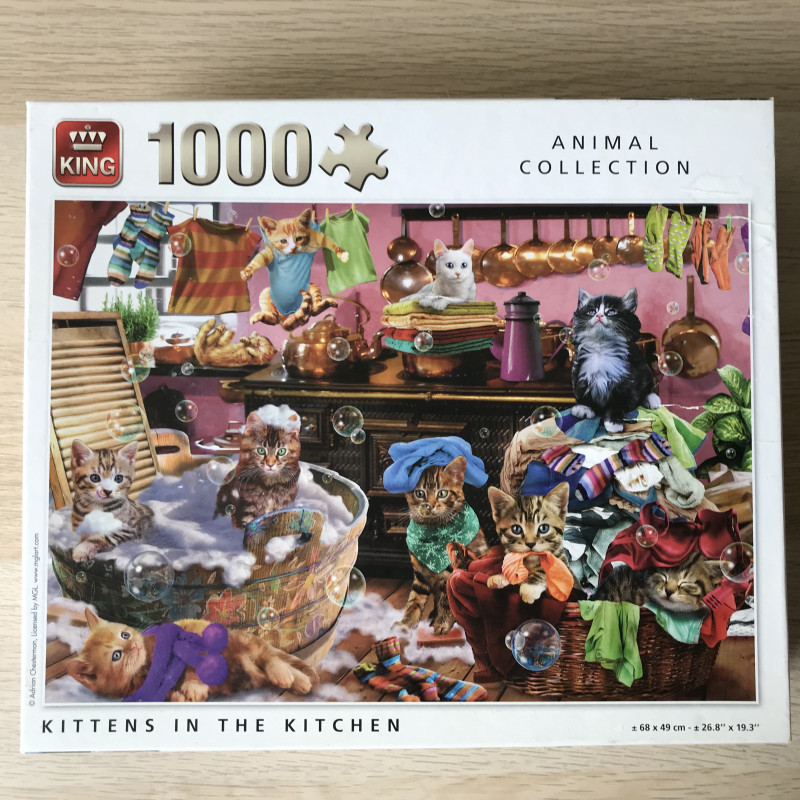 Animal Collection. Kittens in The kitchen.1000 stukjes