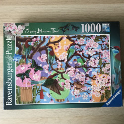 Kersenboom in bloei. 1000 stukjes