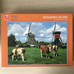 Hollands Glorie. Koeien en molens. 1000 stukjes