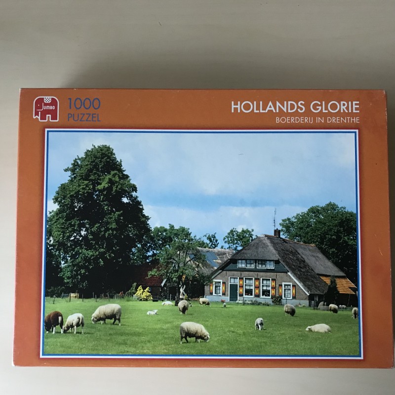 Hollands Glorie. Boerderij in Drenthe. 1000 stukjes