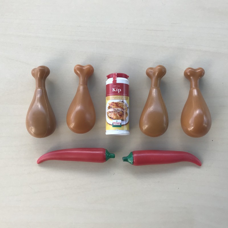 AH mini’s : Setnummer 18. Groente, fruit, levensmiddelen, versnaperingen en keukenhulpjes.