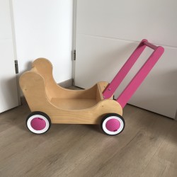 Van Dijk houten poppenwagen