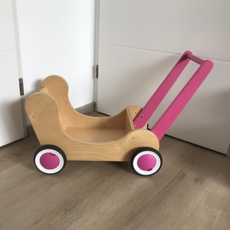 Van Dijk houten poppenwagen