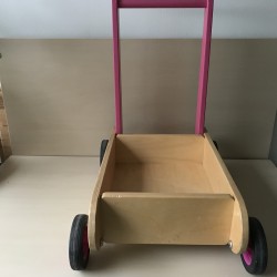 Van Dijk Toys : Houten loopwagen.
