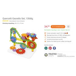 Quercetti Georello :  Constructie set. 180 onderdelen.