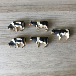 Koeien. Set van 5 koeien. Schaal 1:32