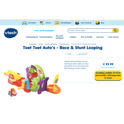 VTech Toet Toet : Race & stunt looping met RAF raceauto