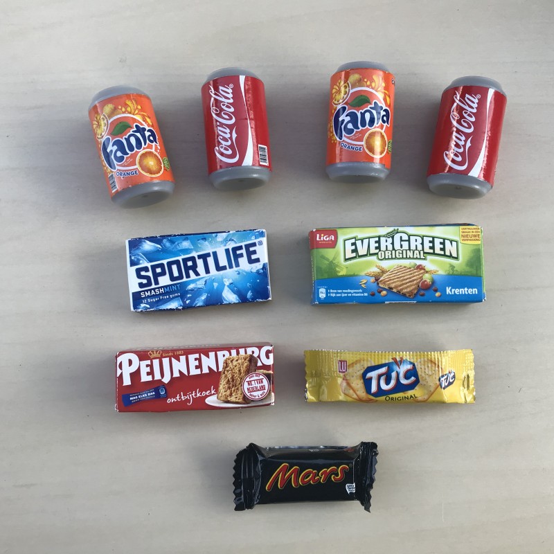 AH mini’s : Setnummer 16. Groente, fruit, levensmiddelen, versnaperingen en keukenhulpjes.