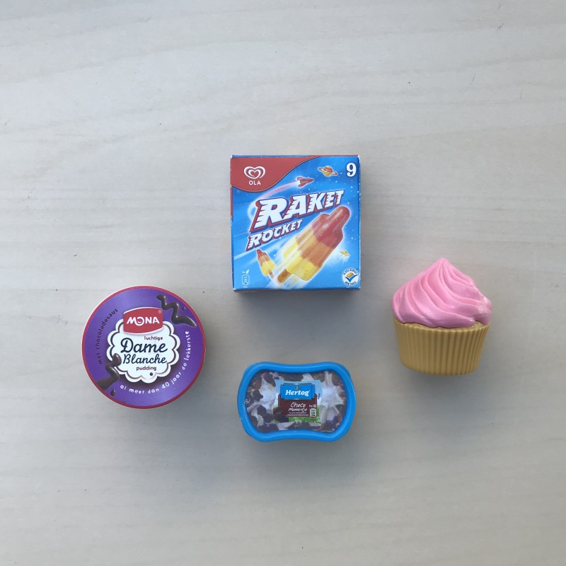 AH mini’s : Setnummer 14. Groente, fruit, levensmiddelen, versnaperingen en keukenhulpjes.