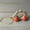 Houten egeltje op wielen