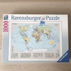 Puzzel Staatkundige wereldkaart 1000 stukjes