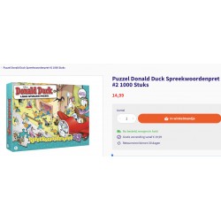 Donald Duck Disney : Nieuw. Spreekwoordenpret 2. 1000 stukjes.
