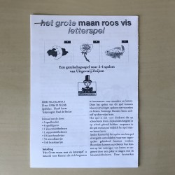 Maan roos vis : Het grote maan roos vis letterspel